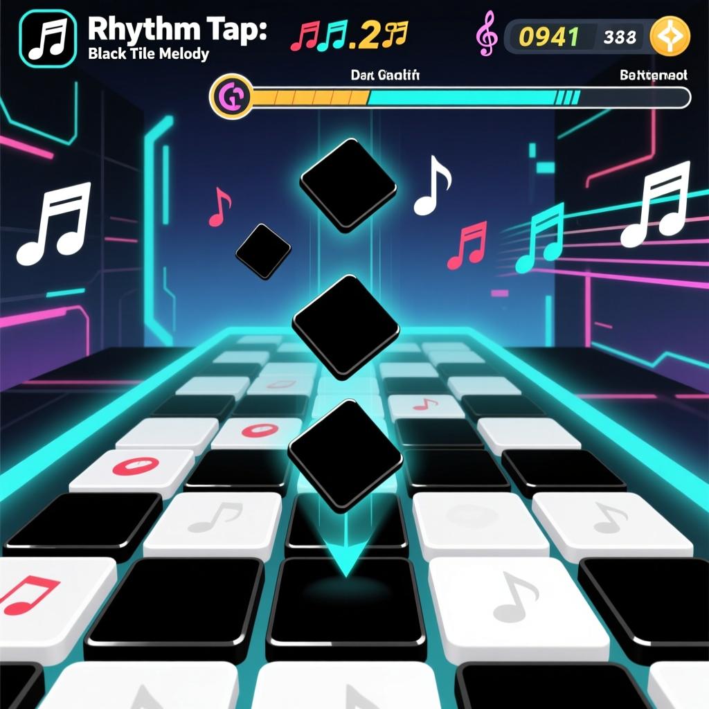 Rhythm Tap Black Tile Melody Rhythm Tap Black Tile Melody